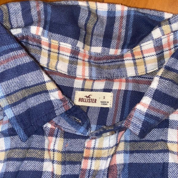 NWOT~HOLLISTER SOFT FLANNEL FULL BUTTON~SMALL - Picture 3 of 4